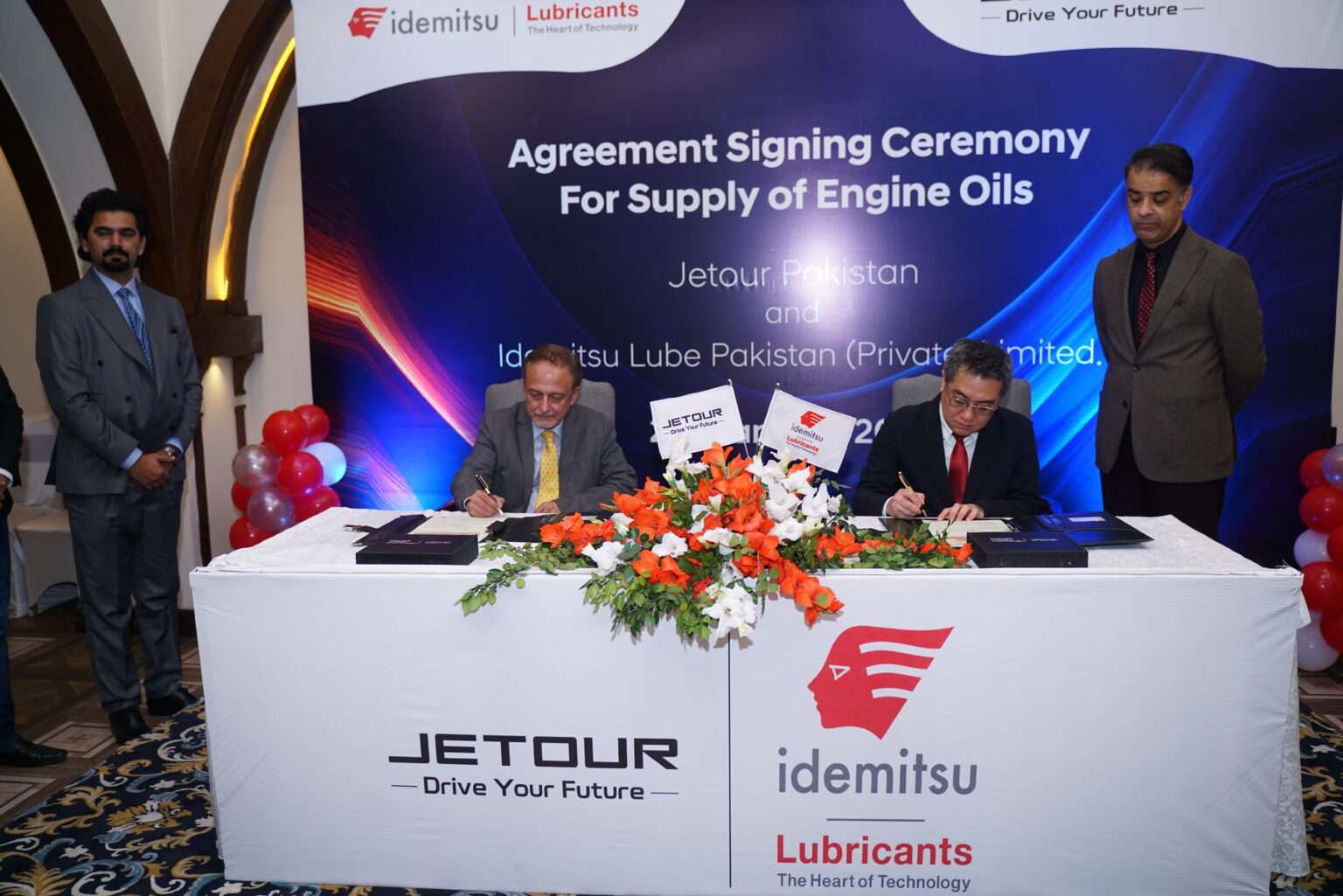 JETOUR Pakistan Signs Oil Partnership with Idemitsu Lubricants in Landmark Ceremony